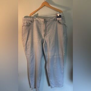 NWT OG Straight High Rise Ankle light wash jeans size 24W
